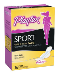 PLAYTEX SPORT ULTRA THIN WITH WINGS PADS REGULAR