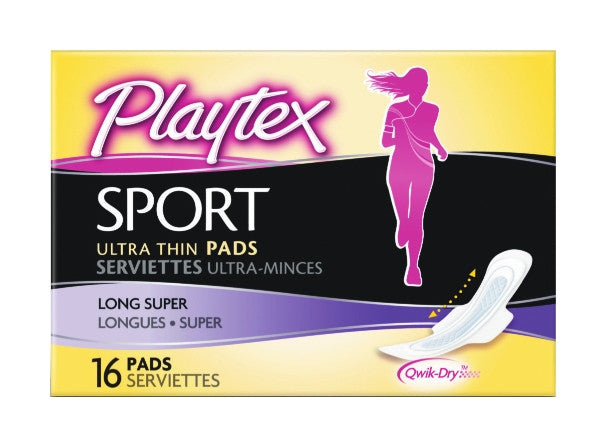 PLAYTEX SPORT ULTRA THIN WITH WINGS PADS LONG