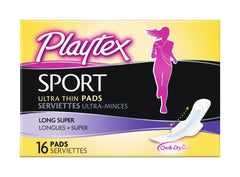 PLAYTEX SPORT ULTRA THIN WITH WINGS PADS LONG