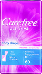 CAREFREE® ACTI-FRESH® Pantiliners Thin To Go Unscented