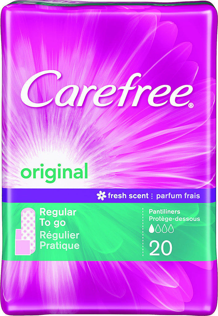 CAREFREE® Original Pantiliners Regular To Go Scented w/ Baking Soda