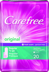 CAREFREE® Original Pantiliners Regular To Go Scented w/ Baking Soda