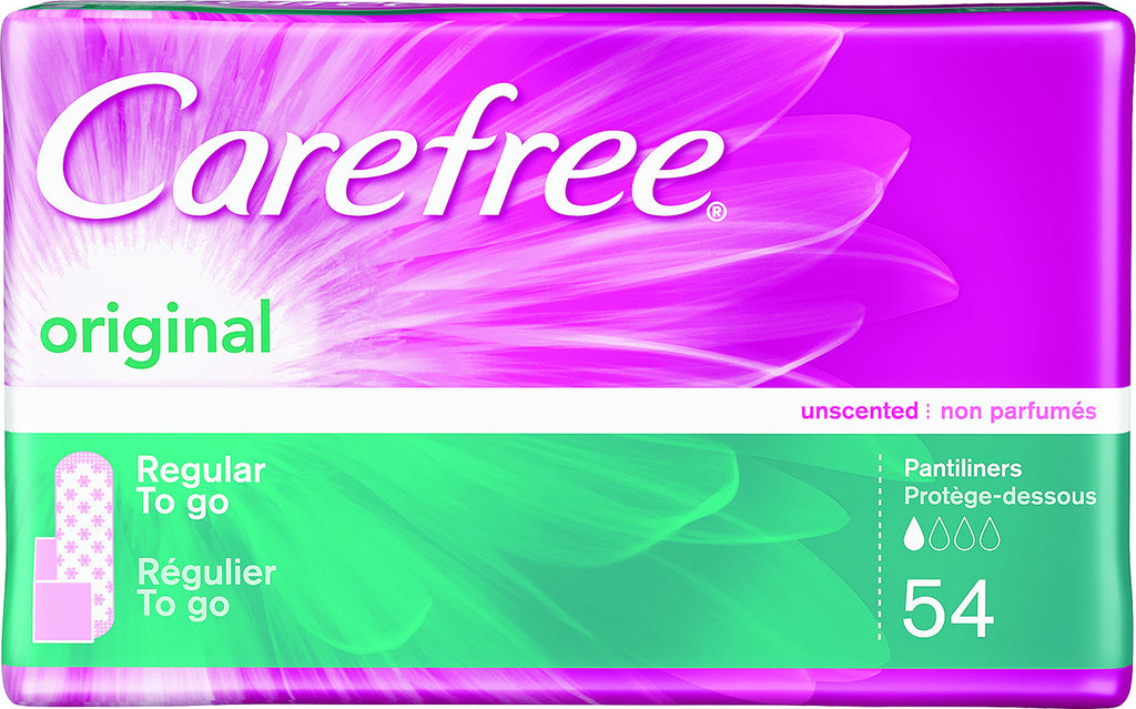 CAREFREE® Original Pantiliners Regular To Go Unscented w/ Baking Soda