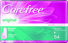 CAREFREE® Original Pantiliners Regular To Go Unscented w/ Baking Soda