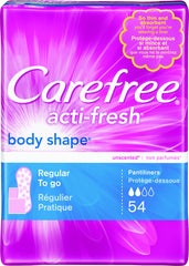 CAREFREE® ACTI-FRESH® Pantiliners Regular To Go Unscented