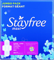 STAYFREE® Maxi Pads Super Long with Wings