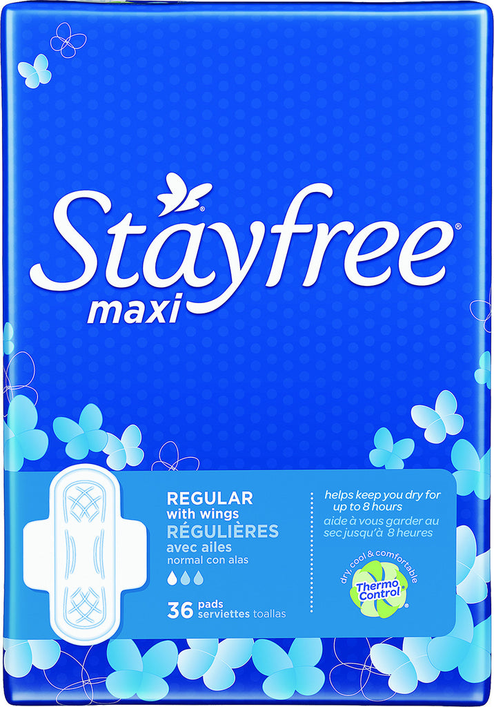 STAYFREE® Maxi Pads Regular with Wings