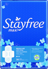 STAYFREE® Maxi Pads Regular with Wings